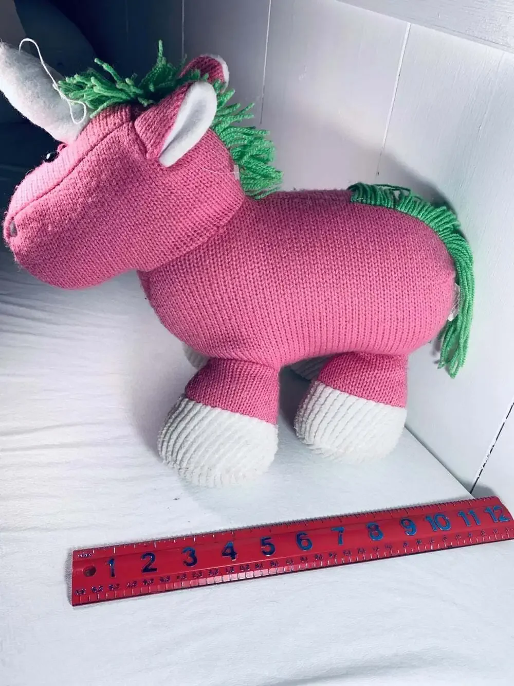 Pink Unicorn Decoration Knitted